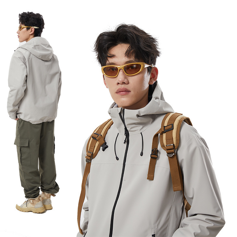 Ddmyoutdoor Hard Assault Men GBT Single Laminated Rubber Front For Women Hiking And Mountain Climbing Windproof Shell Thin Jacket Jackets