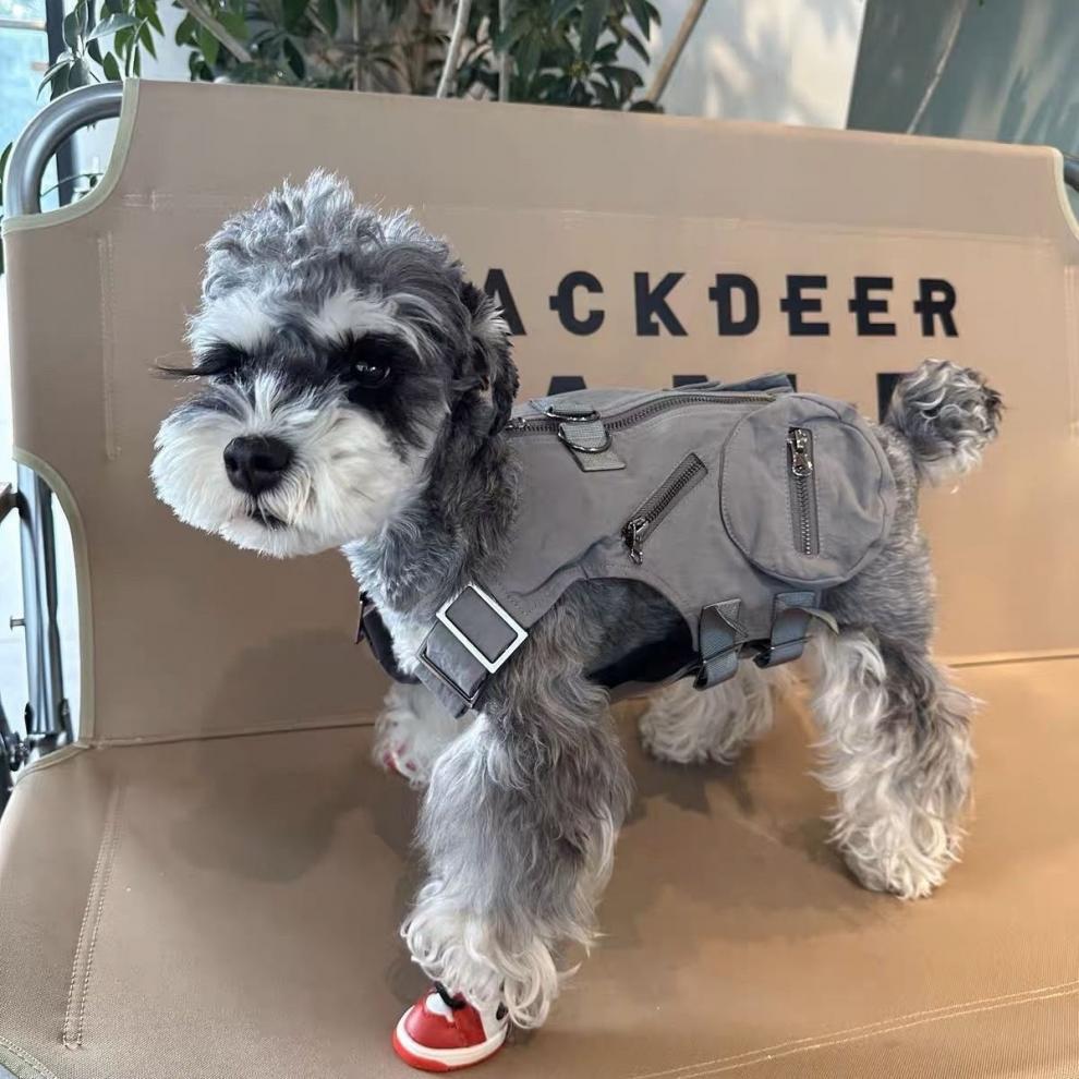 Dog Harness Vests for Small Dog, No Pull Small Dog Vest Harness Breathable Workwear Dog Tank Top with Multiple Pockets, Harness for Walking Hiking Tra