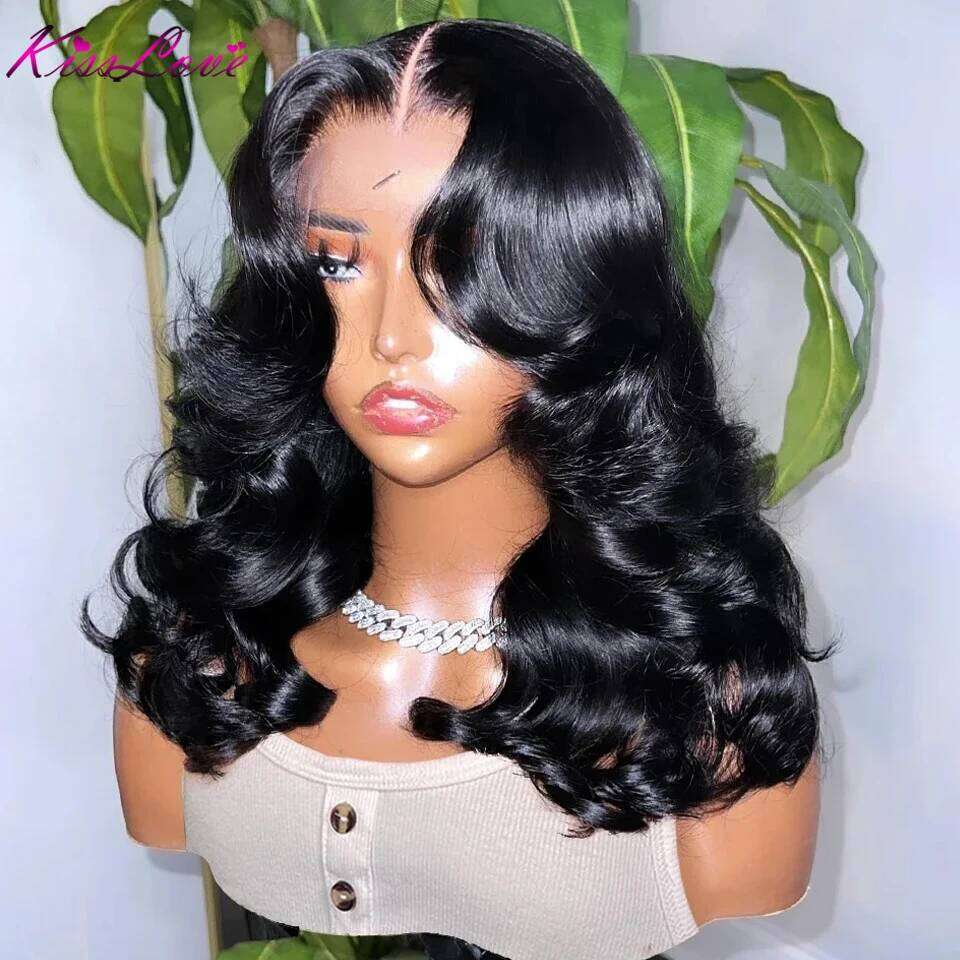 Body Wave Wigs Transparent HD 5x5 Closure Short 13x4 Lace Front Human Hair Bob Wig For Black Women
