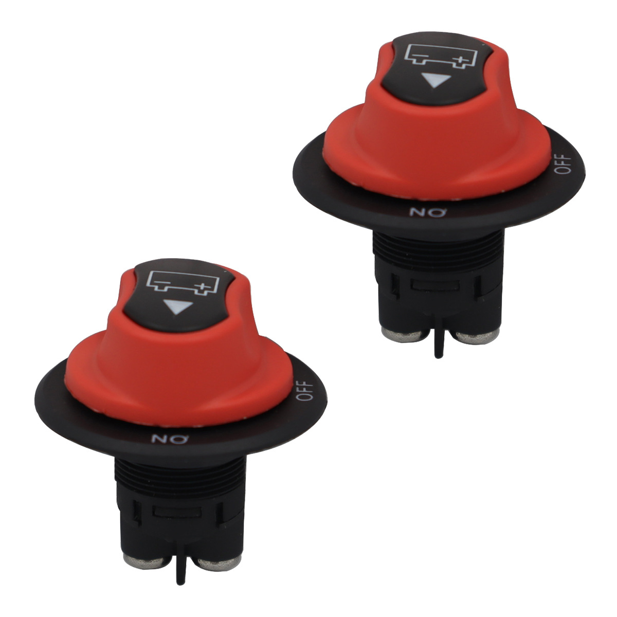 Car Modification Black Old Handle Disconnect Switch Car Current Circuit Protection Knob Control Switch 2pcs Set