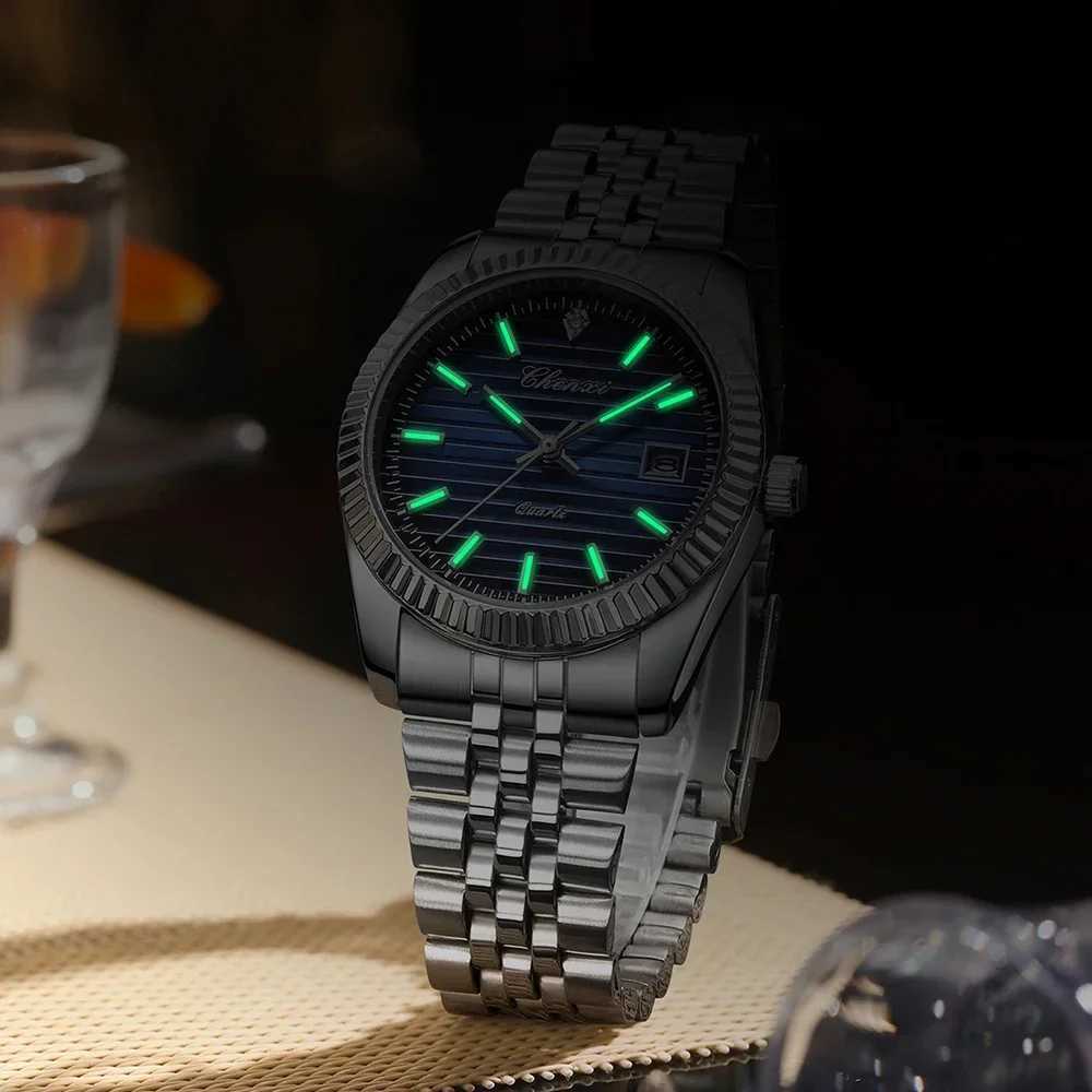 CHENXI New 004D Mens Watch Business Elegant Waterproof Luminous Quartz Clock Stainless Steel Watches Luxury Men 2024 Y250605