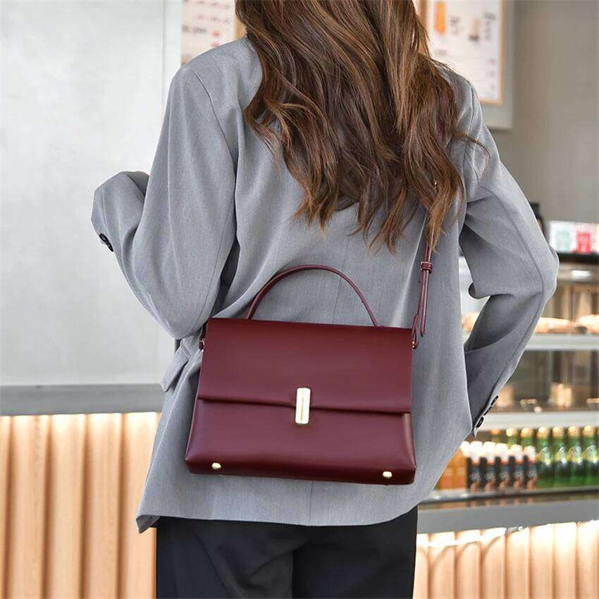 Casual Ladies Hand Designer Handbags High Quality Leather Crossbody Bags Women Simple Big Shoulder Bag Female Sac A Main