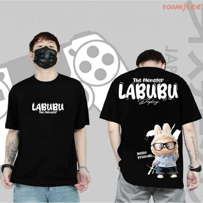 2025 New Labubu Summer Trend Loose Fashion Unisex Short Sleeve T-shirt