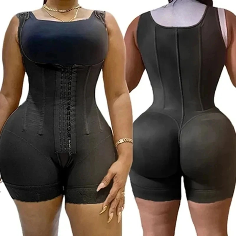 Fajas Colombianas Post Surgery Shapers Binders Waist Trainer Butt Lifter Shapewear Women Full Body Shaper Bbl Compression Girdle 250605