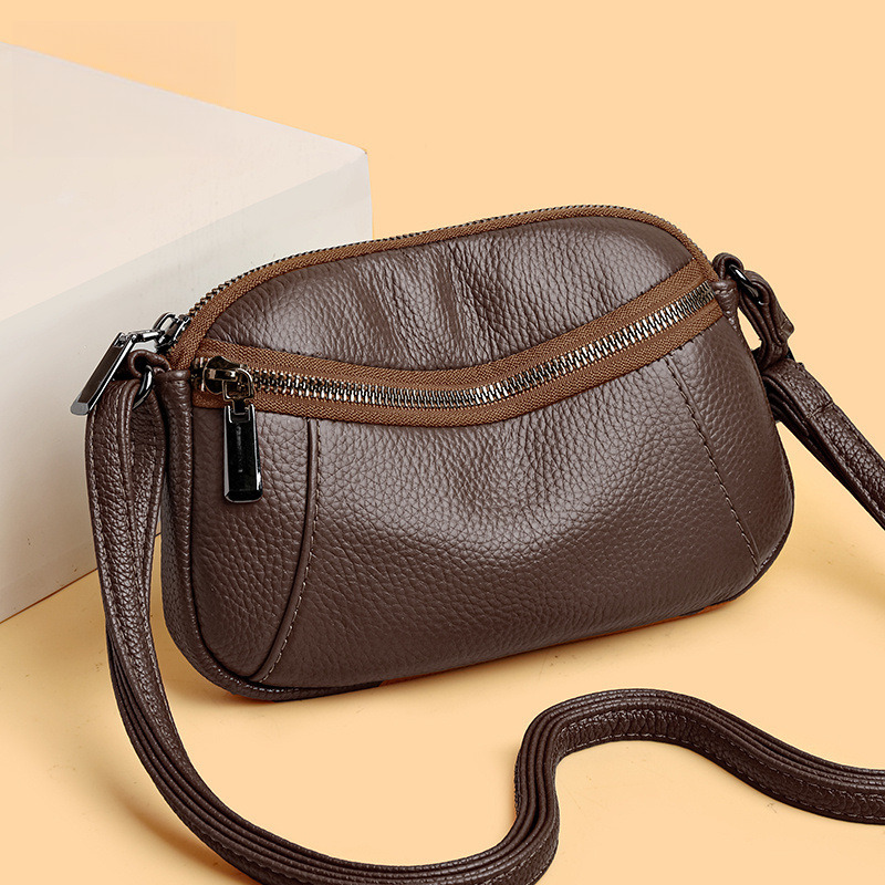 Top Brand High Quality New Style Top Layer Cowhide Women's Bag High-end New Crossbody Bag Versatile Fashion Simple Shoulder Bag Bags New Free Del