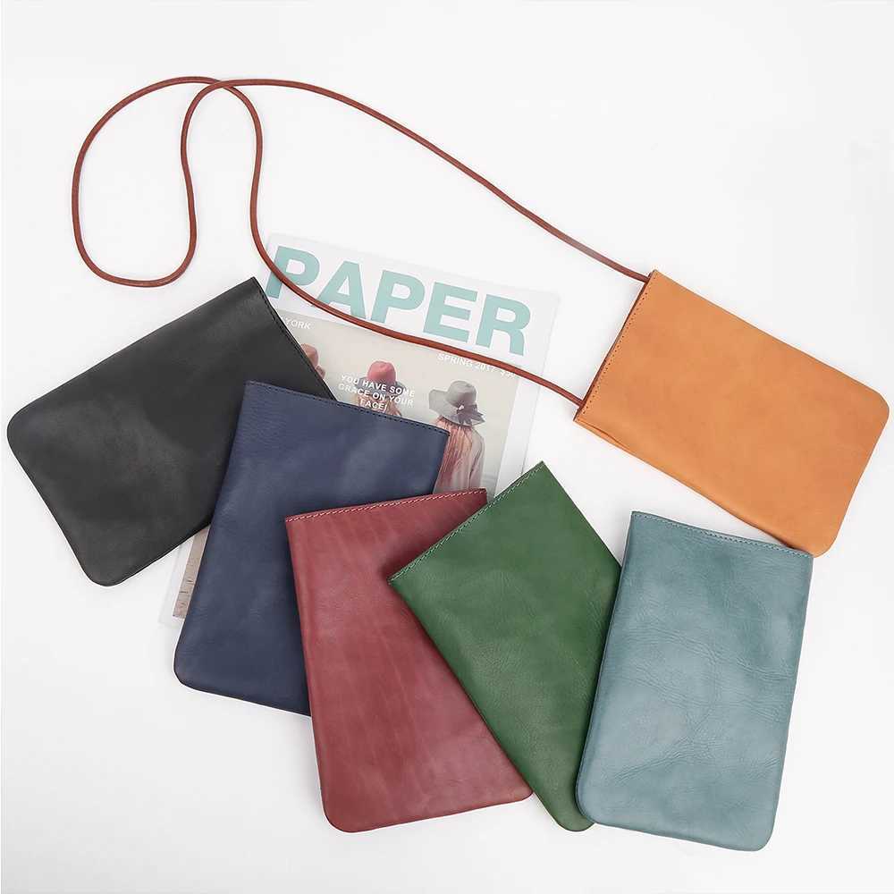 JOGUJOS Genuine Leather Women Shoulder Crossbody Bags Small Handbag Ladies CellPhone Bag Simple Style Messenger Bag Phone Pouch M250606
