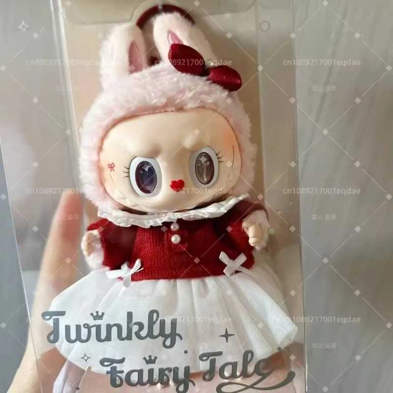 New 1 1 Monster Labubu Series Mokoko Christmas Limit Twinkly Fairy Tale Vinyl Doll Pendent Keychain Kawaii Toy Xmas Gift X250606