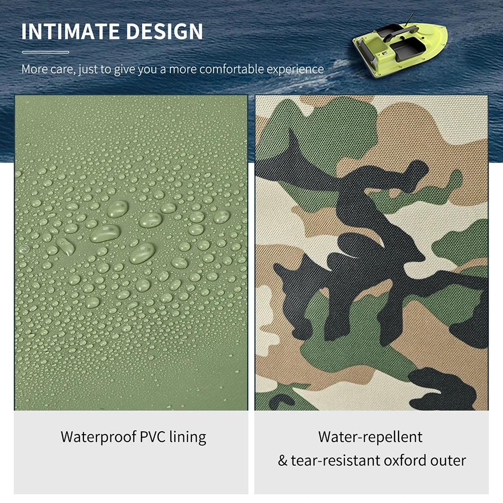 Fishing Boat Storage Bag Water Repellent Bait Boat Carry Bag Double Zipper Portable Carry Bag for Outdoor Fishing Tool 250603