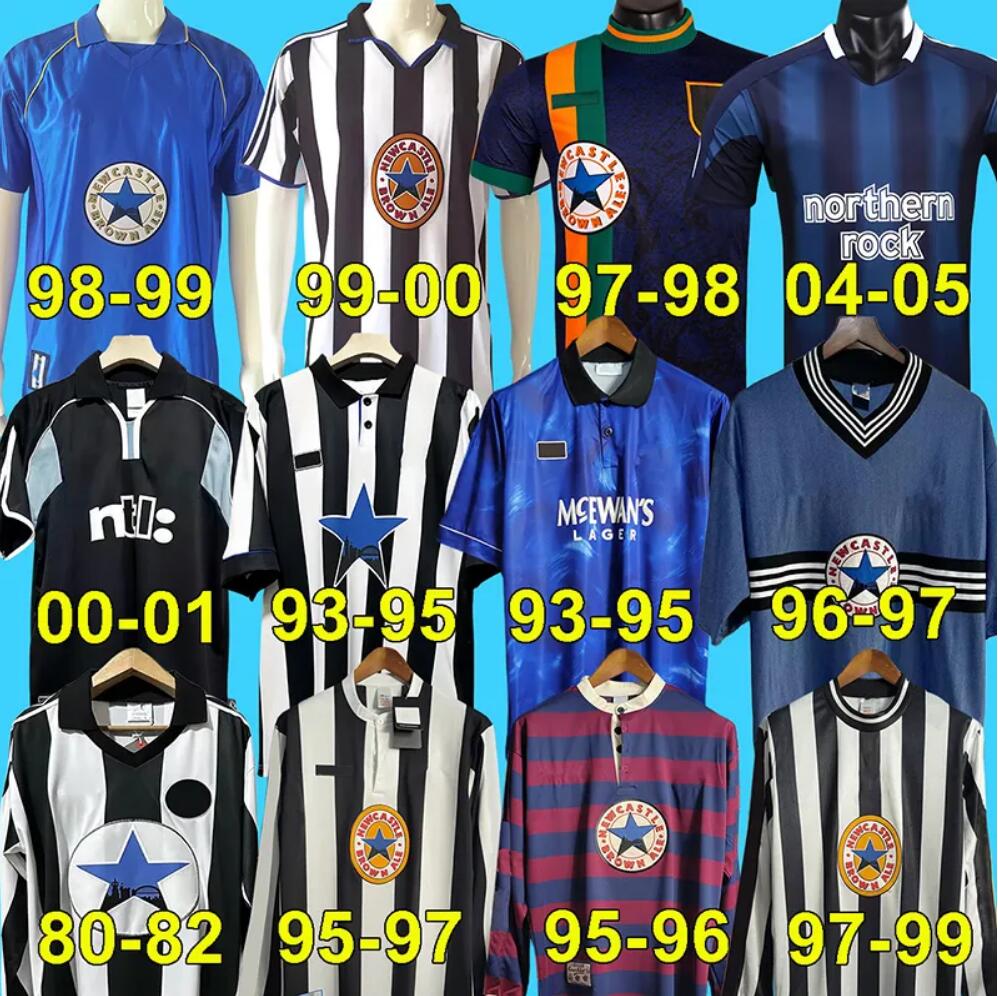 New castleS 95 96 97 99 2000 01 03 04 SHEARER Retro SOCCER jerseys HAMANN SHEARER PINAS 1993 1980 82 05 2006 UNITED OWEN classics FOOTBALL SHIRTS Ginola long sleeves