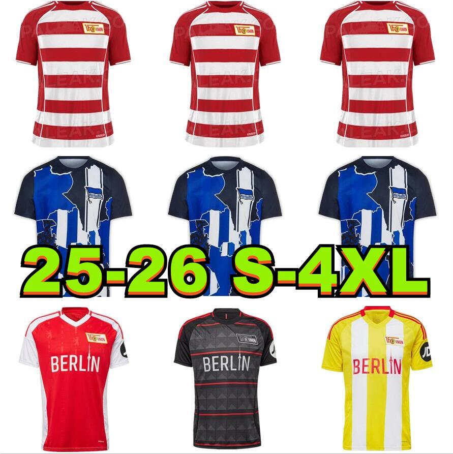 new 2025 2026 Union Berlin Soccer Jerseys 25 26 AARONSON FOFANA BECKER KRAL KHEDIRA LAIDOUNI BEHRENS KHEDIRA DIOGO LEITE DOEKHI Football Shirts T home away third 4XL