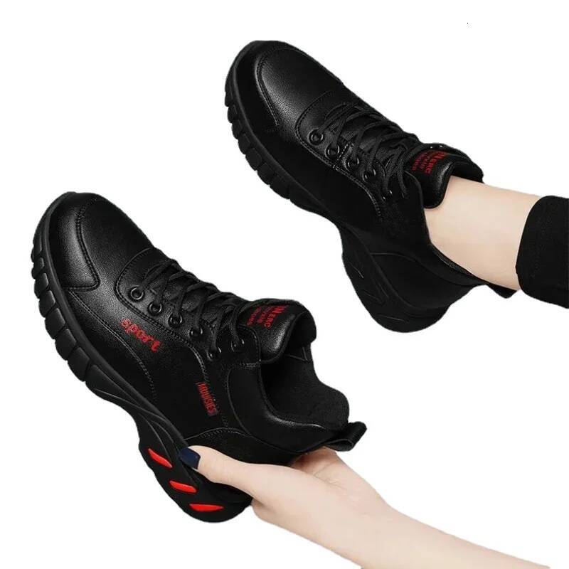 Ddmyoutdoor Women High Quality Leather Athletics Running Female Winter Non Slip Casual Sneakers Ladies Sport Jogging Shoes Outdoor Shoes