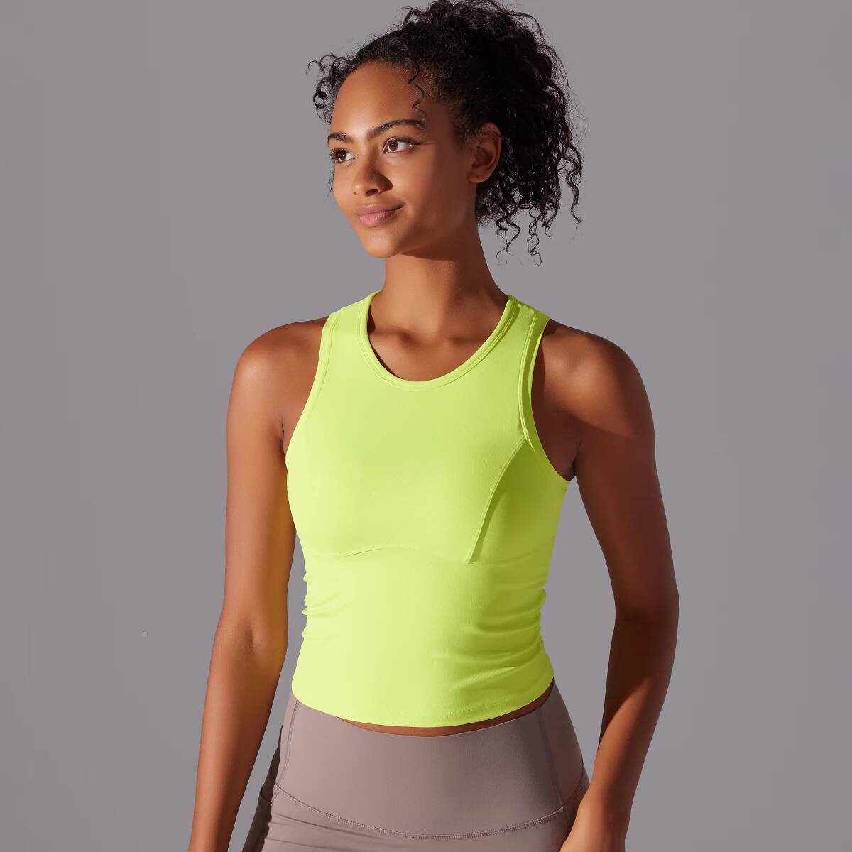 Sleeveless Yoga Vest Sportswear Stretchy Sports Bra Breathable Pleated Tank Quick Dry Fiess Wear Sexy Slim Top