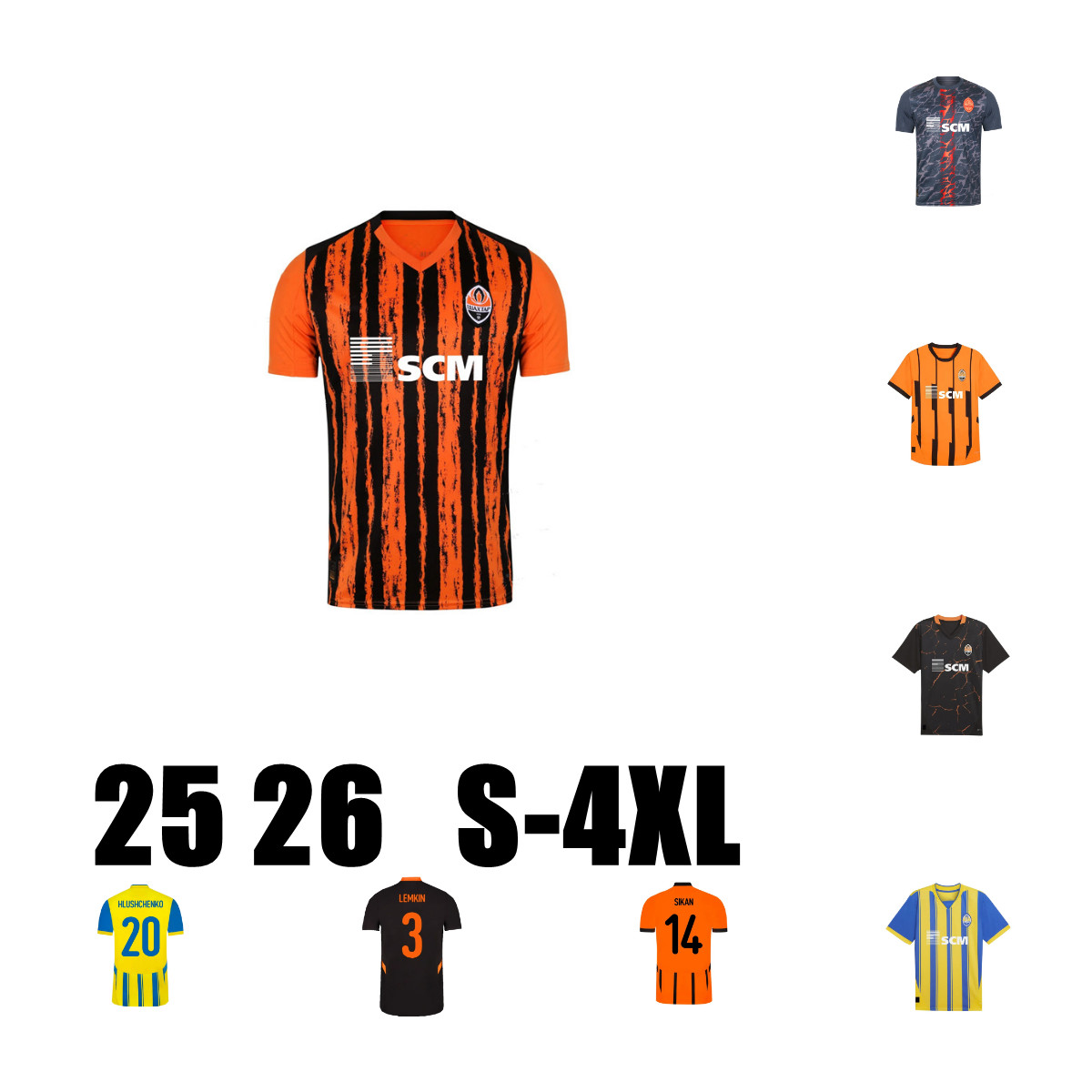 25 26 FC Shakhtar Donetsk Men Soccer Jerseys SIKAN EGUINALDO KRYSKIV 2025 2026 SHVED BONDARENKO SUDAKOV ZUBKOV L. TRAORE KEVIN PEDRINHO NEWERTTON football shirts 4XL