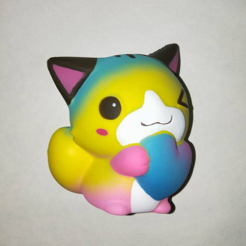 Explosive love cat cute cat cross-border factory direct animal decorative ornaments teaching aids wholesale slow rebound toys