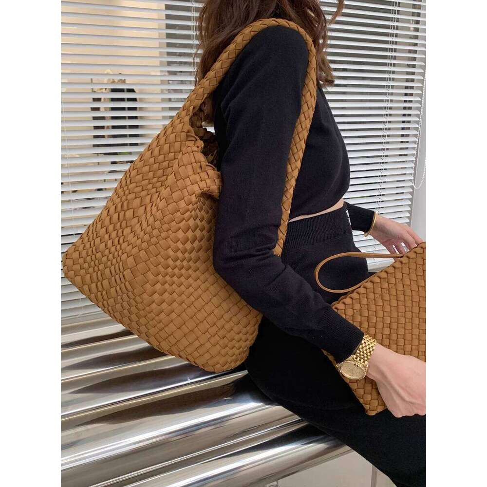 Niche Design Nylon Handwoven for Women Versatile Mother Daughter Bag Single Shoulder Large Capacity Underarm