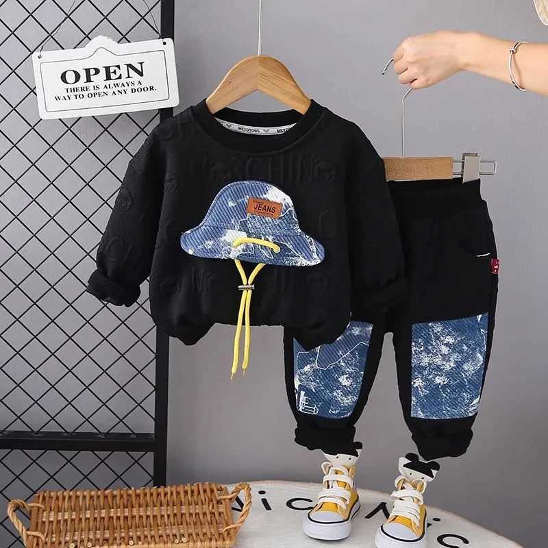 New Spring Autumn Baby Boy Clothes Suit Children Boys Fashion T-Shirt Pants 2Pcs/Sets Kids Tracksuits Toddler Casual Costume R250606