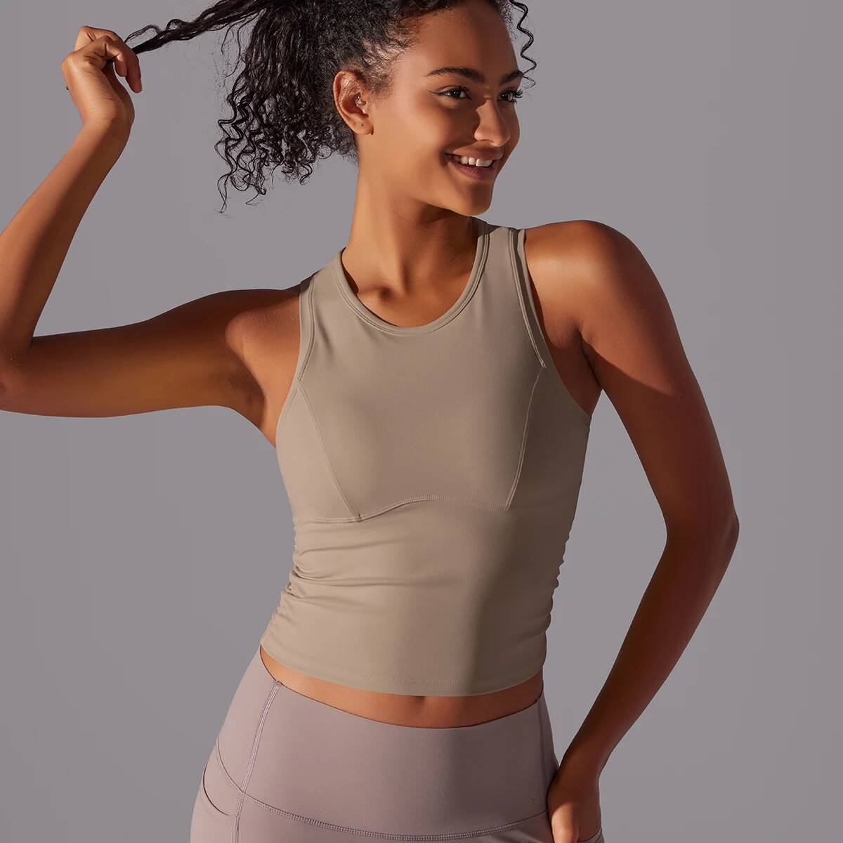 Sleeveless Yoga Vest Sportswear Stretchy Sports Bra Breathable Pleated Tank Quick Dry Fiess Wear Sexy Slim Top