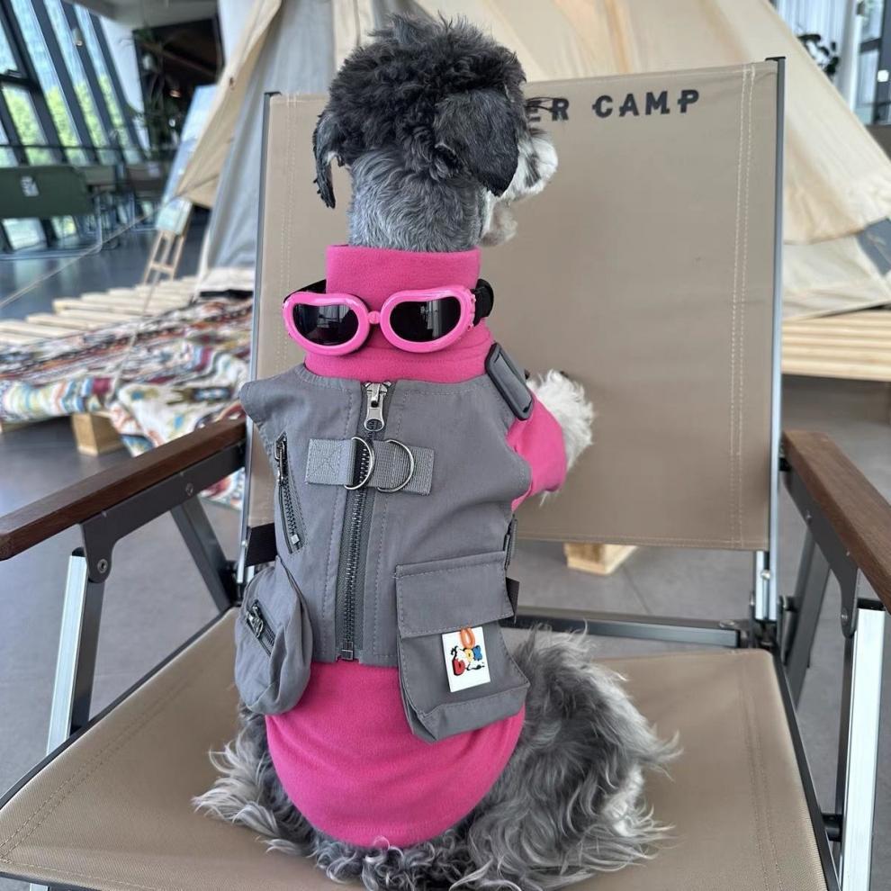 Dog Harness Vests for Small Dog, No Pull Small Dog Vest Harness Breathable Workwear Dog Tank Top with Multiple Pockets, Harness for Walking Hiking Tra