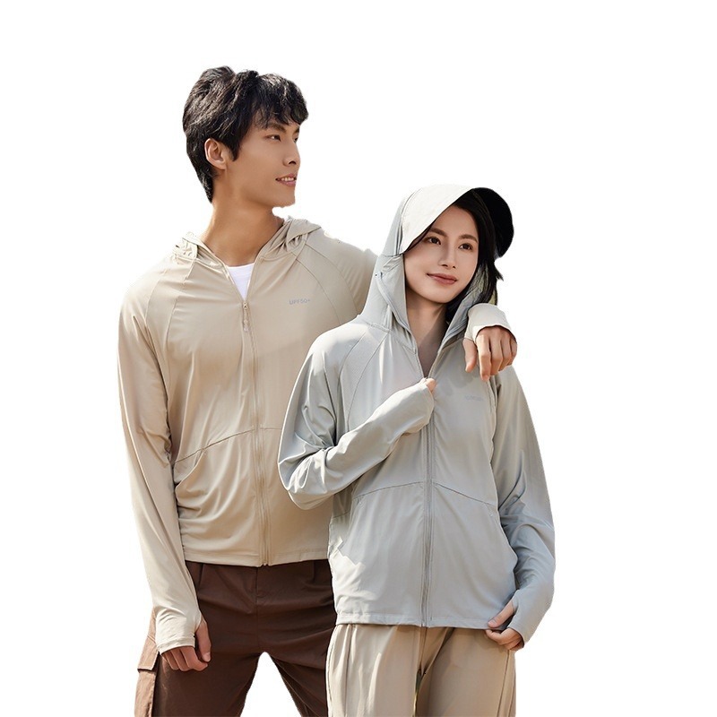 Ddmyoutdoor Ice Silk Clothing For Men And Women Summer Thin UPF Cardigan Sun Protection Clothing UV Resistant Nylon Thread Cover Up Shirt Jogging Suit