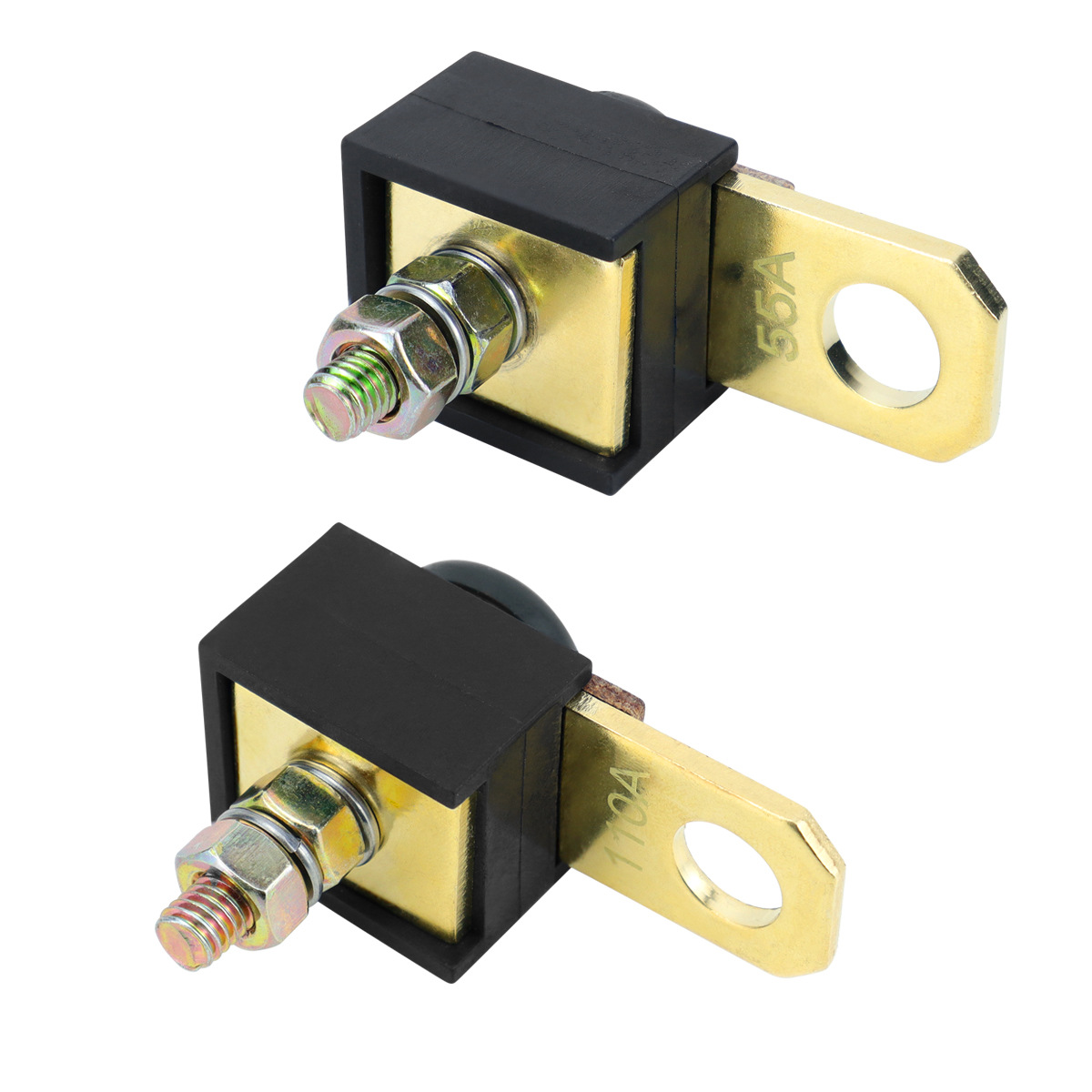 Car starter fuse with sheath assembly M6 iron stud high current 55A100A square connector