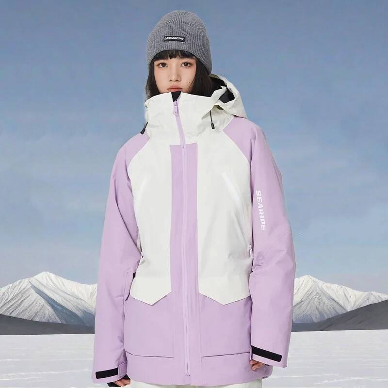 Ddmyoutdoor Outdoor Sport Skiing Jackets New Woman Snowboard Coats Male Waterproof Hooded Zipper Ski Jacket Men Warm Snowmobile Clothes Jogging Suit