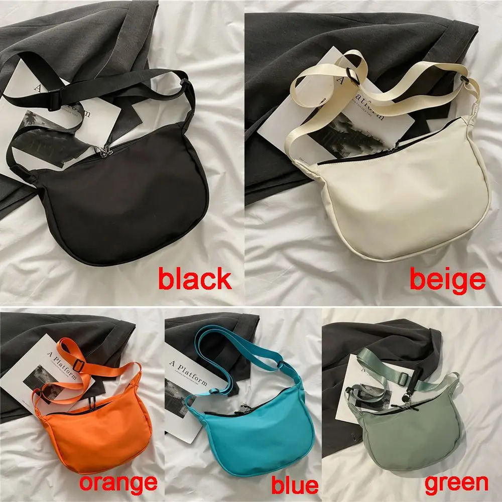 Womens Messenger Bag Trendy Korean Version Largecapacity Casual Light Oxford Cloth Simple Dumpling Bag 250605