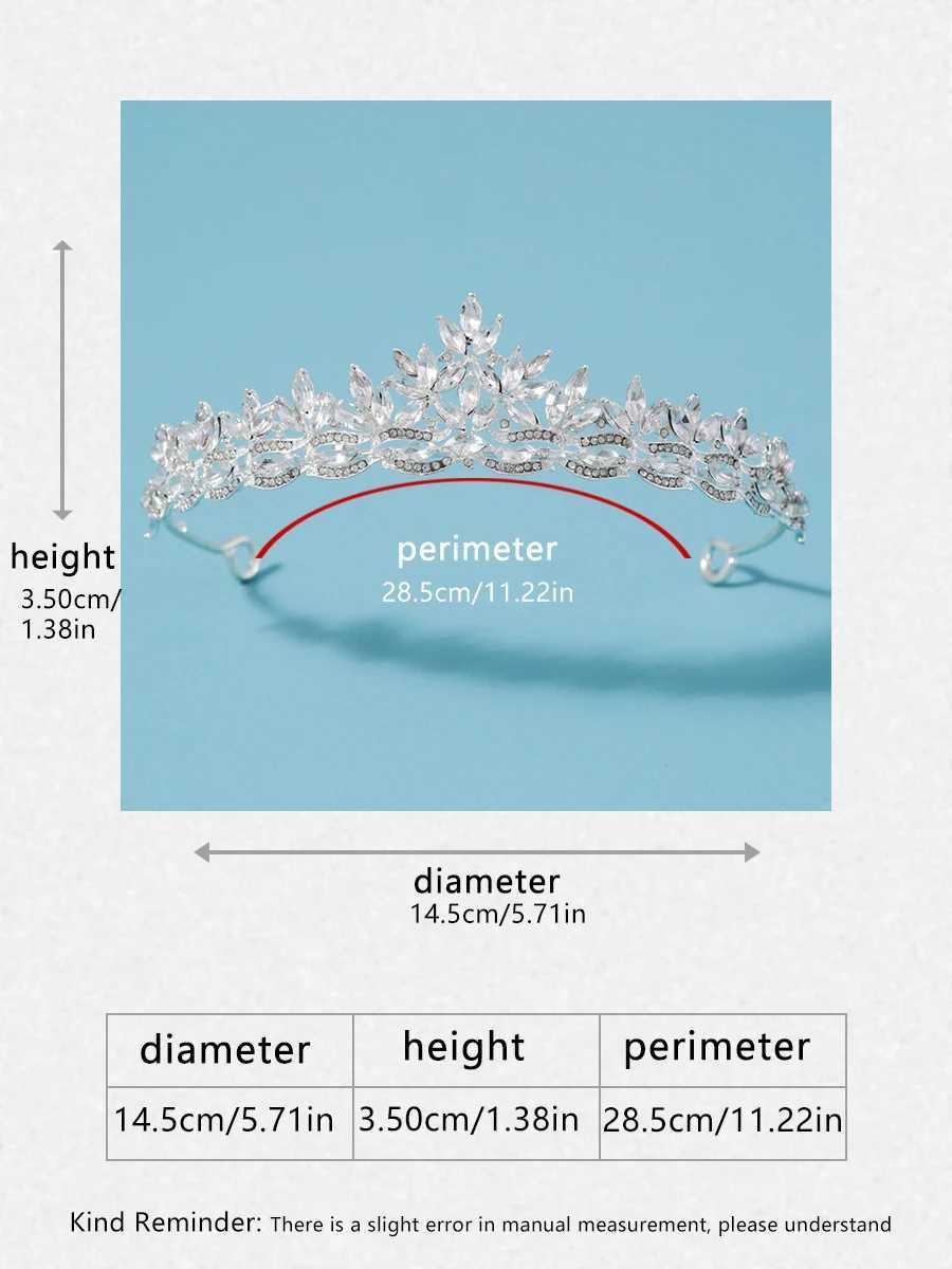 Itacazzo Bridal Headwear Silver-Colour Womens Fashion Wedding Crown Birthday Tiaras Z250605
