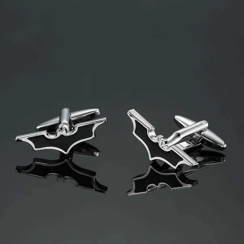 High quality black bat cufflinks fashionable French style shirts boutique brass material mens wedding cufflinks W250606
