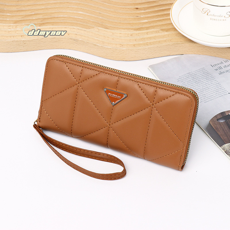 Korean Style New INS Long Large Capacity Zipper Women's Wallet Fashionable High-end Clutch ddmynov