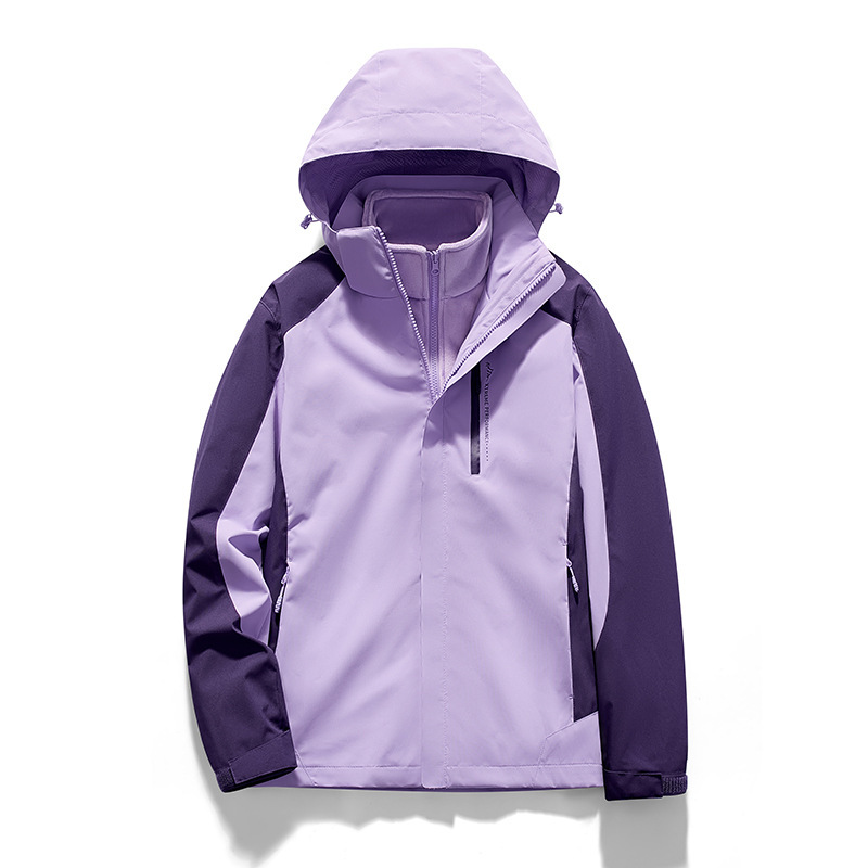 Ddmyoutdoor New Outdoor Color Blocked With Fleece Inner Lining Men And Women Waterproof Jacket For Hiking Fishing Etc Jackets