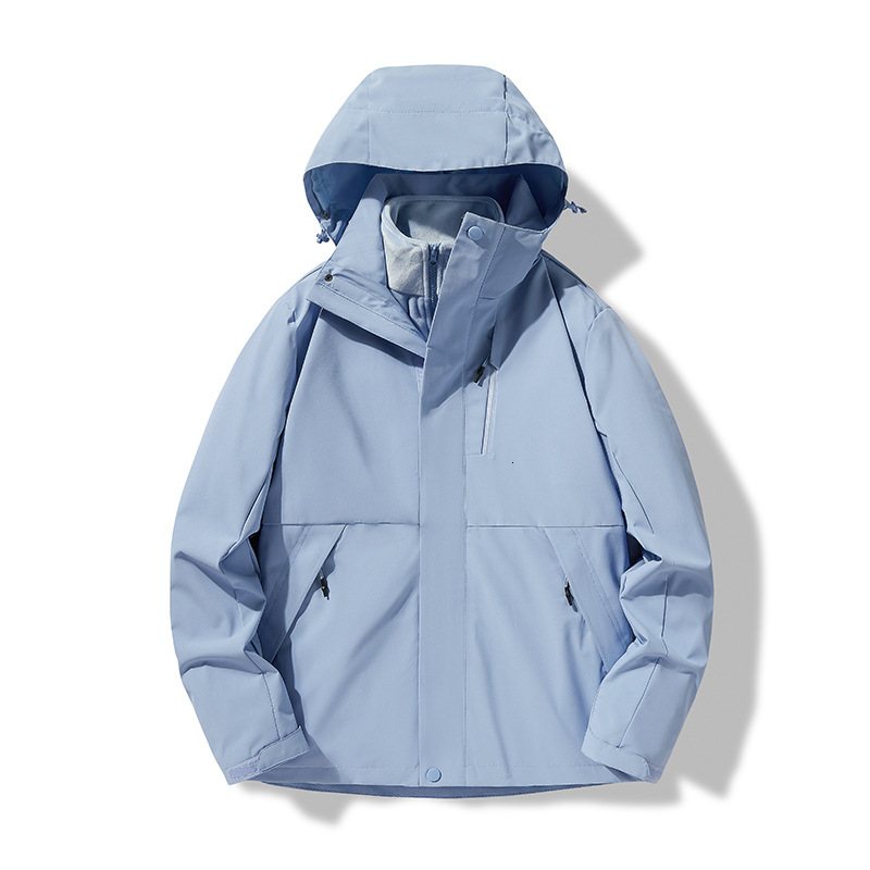 Ddmyoutdoor Outdoor Waterproof Windproof Warm Jacket Thickened Detachable Three In One Suitable For Autumn And Winter Couples Jackets