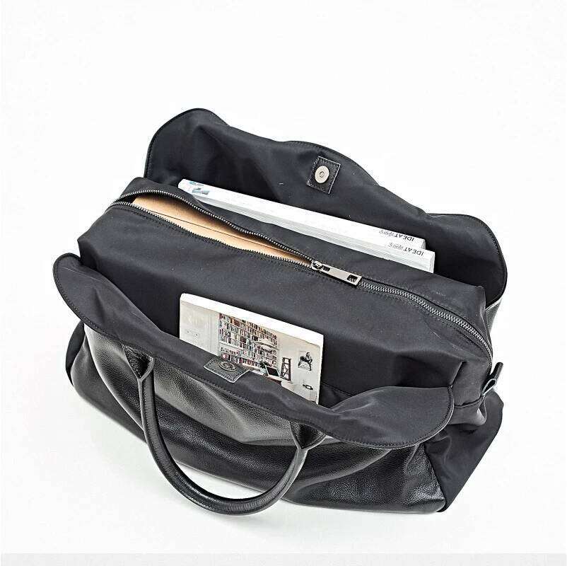 2025 New Soft Genuine Leather Briefcase Women Handbags 14-15.6 Laptop Large-capacity Portable Tote Bag Travel Bags