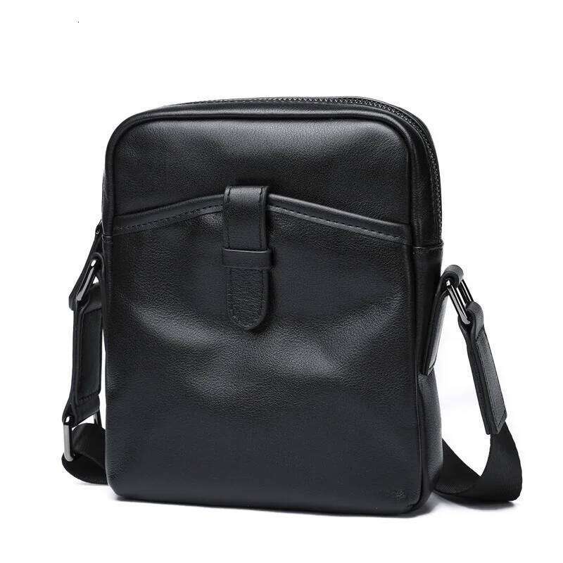 Wmnuo 2025 Messenger For Men Cowhide Genuine Leather Shoulder Crossbody Men's Small Bag Korean Brand Phone Pouch Male W6075