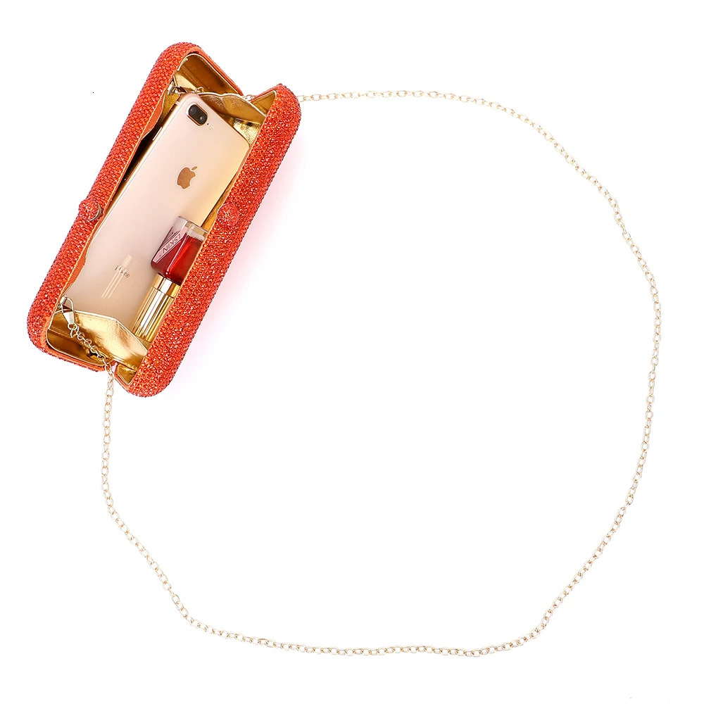 Italys latest n elegant y ladies wedding party dinner gift Crystal gold silver diamond evening clutch bag 250605