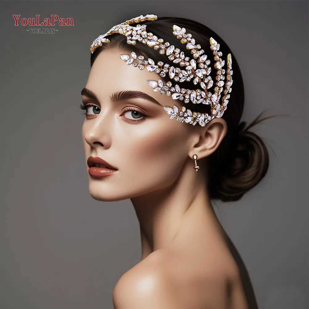 YouLaPan Luxury Rhinestone Bride Headband Woman Headpiece Wedding Hair Accessories Pageant Headdress Wedding Tiara HP425 Z250605