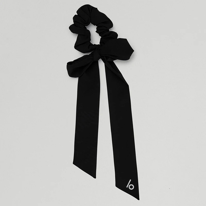 LO Love Knots Tie Scrunchie Elegant Solid Color Yoga Fashion Hair Accessories Womens Bow Fixed Ponytail Sports Headband 250529