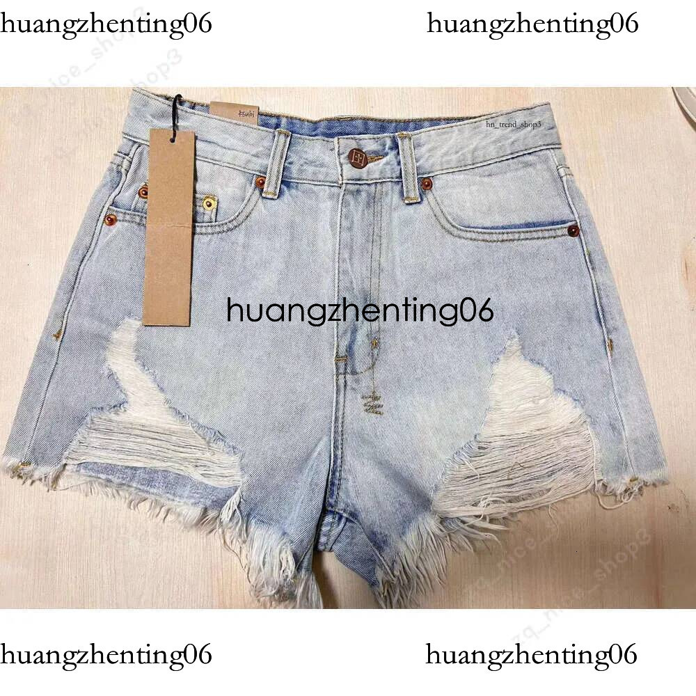 Ksubi Jerans Denim Shorts Women's Light Blue High Waisted Loose Thin With Holes And Tassels Summer Sexy Hot Pants 331 e9