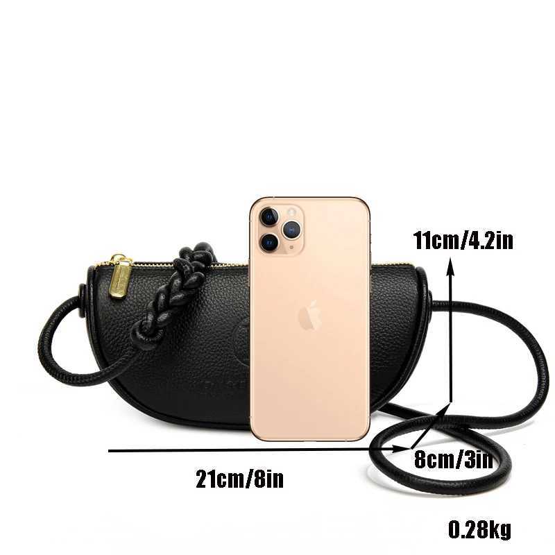 FAshion Mini Bags Trend Designer Handbags WomenS Genuine Leather Casual Lady Shoulder Black Crossbody Bag For girl M250606
