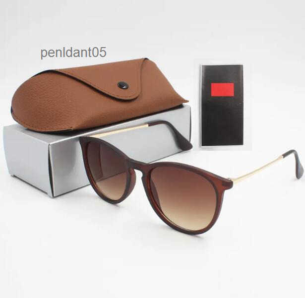 Sunglasses 1 piece fashion designer sunglasses raobaa glasses sunglasses designer for women and men brown case black metal frame dark lens l5610