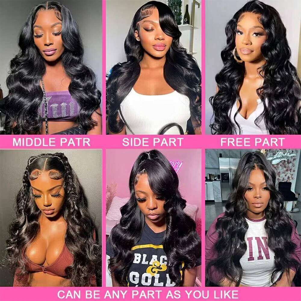 Body Wave Front Wigs Human Hair 13x4 13x6 Transparent Frontal 180 Density Brazilian 4x4 Lace Closure Wig Wholesale