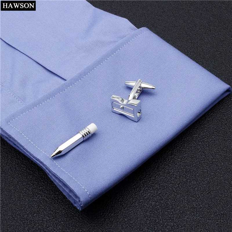 Brand New HAWSON Metal Pencil Sharpener Novelty Cufflinks W250606