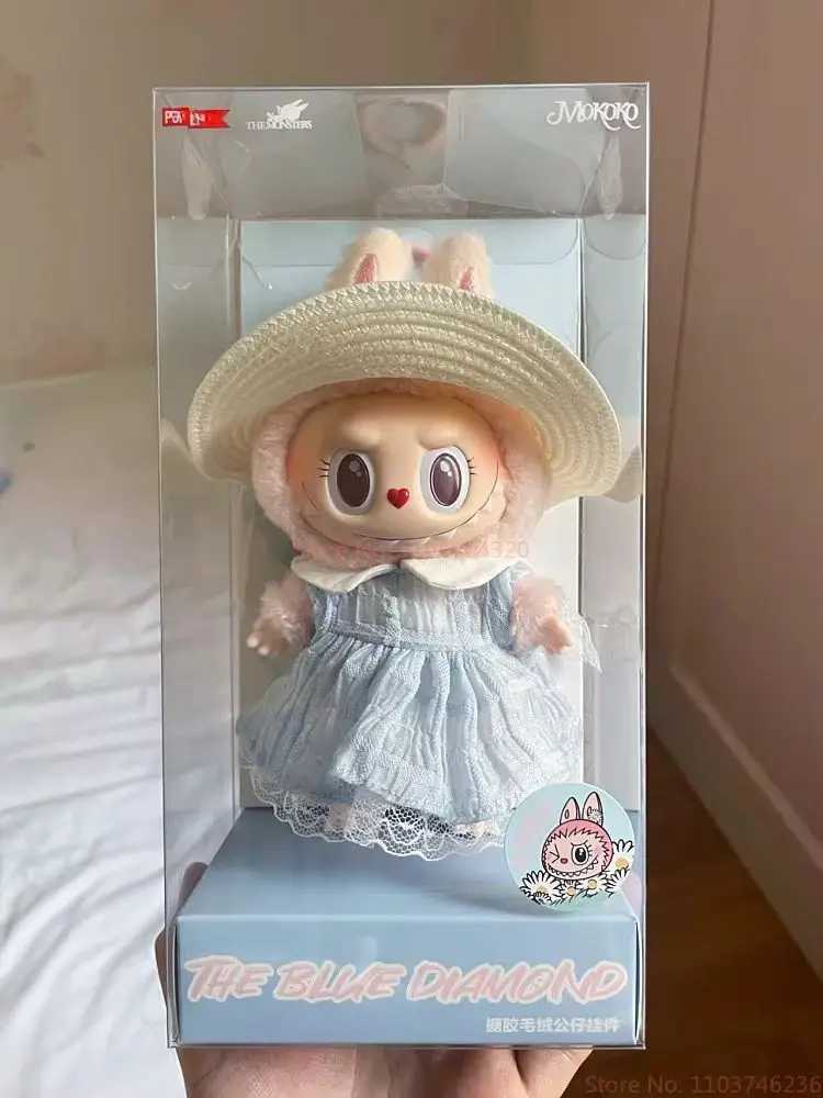 Hot 1 1 Hot Sale Pink Labubu Mokoko Series Spring Flowers Sweetheart Limited Edition Vinyl Doll Kawaii Backpack Ornaments X250606