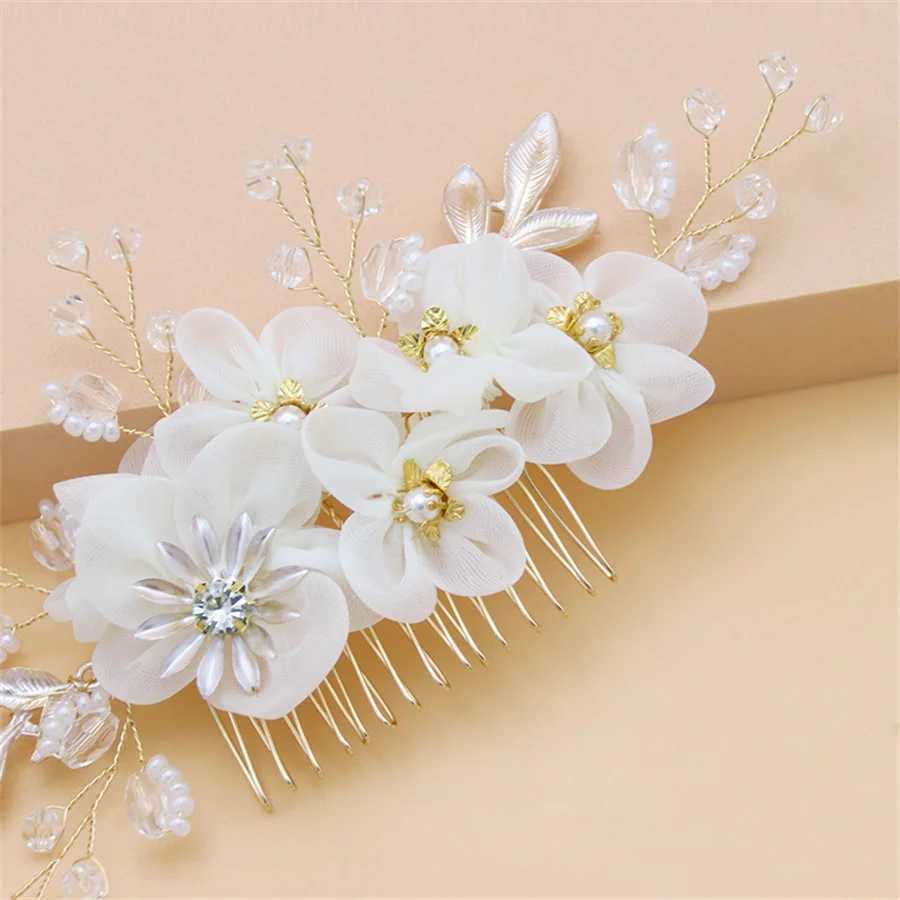 New Elegant Pearl Crystal Hairpin Wedding Bridal U-shaped Metal Hair Comb Forks for Women Hairstyle Clips Jewelry Accessories Z250605