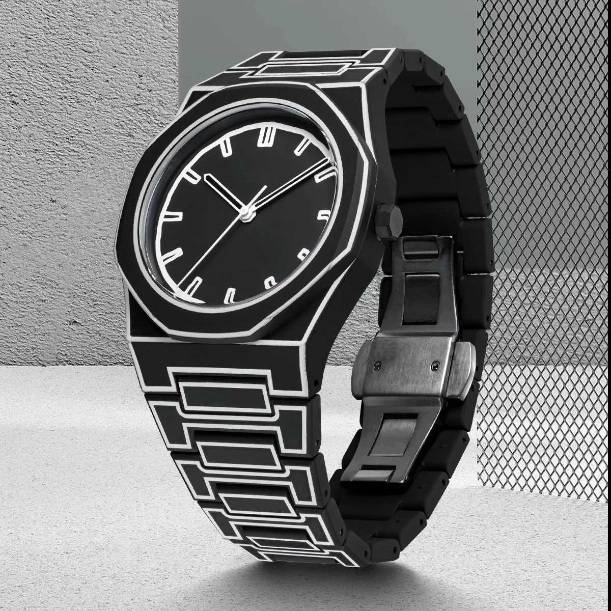 SHUAIKE 1142-14 Creative Fashion Sports and Leisure Style Lightweight Waterproof Sketching Quartz Watch for Men and Women Y250605