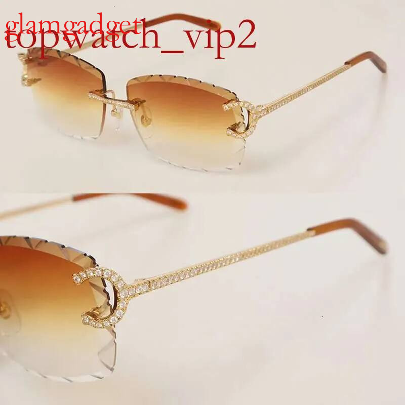 Moissanite Rimless Unisex Photochromic Sunglasses
