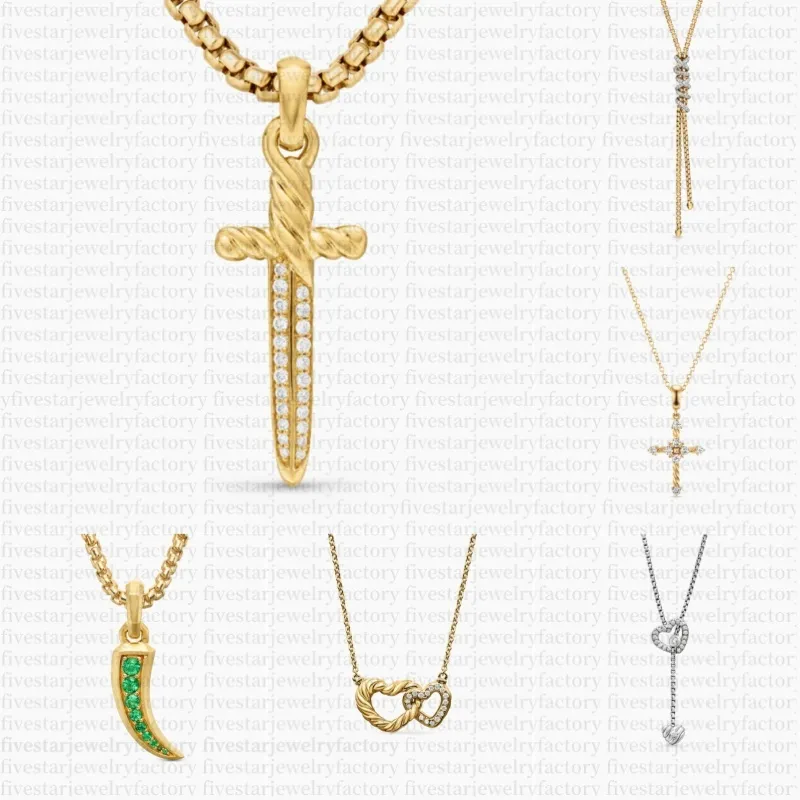 Necklace Designer Necklaces for Women Man luxury jewelry Retro Cross love HELENA Pendant 925 silver Sapphire Madison Chain Necklace Engagement gifts