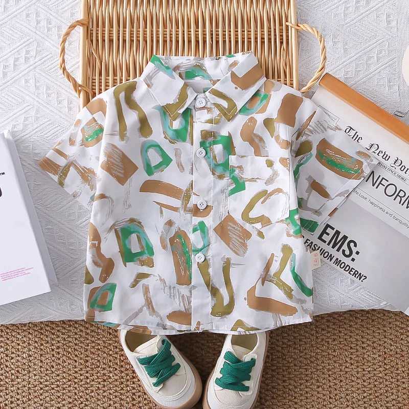 Boys Clothing Sets Summer 2025 Children Fashion Shirts Shorts 2pcs Party Suit For Baby Casual Outfits Kids Short Tracksuits 4 5Y R250606