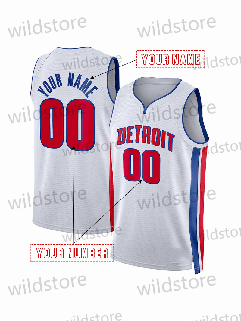 2 Cunningham 2025 Basketball Jersey Hardaway Jr. Duren Harris Beasley Custom Jerseys