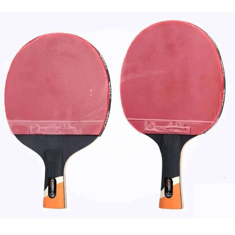 STIGA 6 STARS CARBO table tennis finished racket carbon blade pimples in rubber with high strength fast loop
