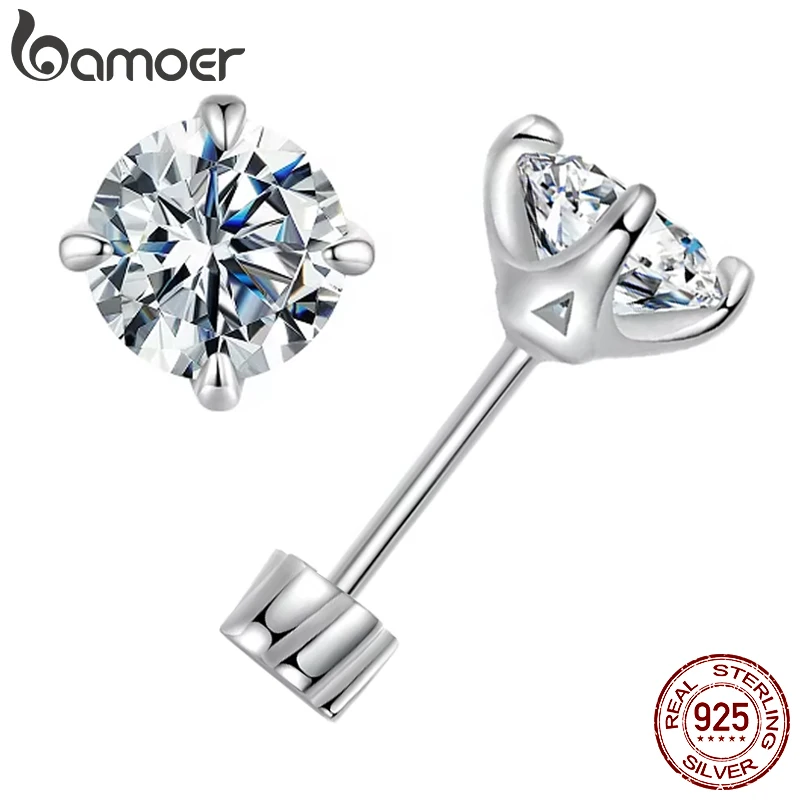 stud earrings designer for women men solid 925 sterling silver earrings pass diamond tester with certificate VVS1 D color moissanite earrings jewelry 